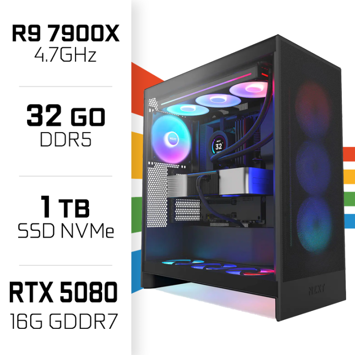 PC Gamer UltraPC Ryzen 9 7900X/1TB SSD/32GB DDR5/RTX5080 AMD Ryzen ...