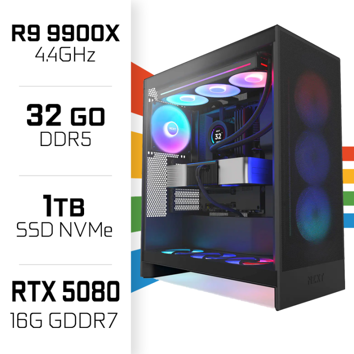 PC Gamer UltraPC Ryzen 9 9900X/1TB SSD/32GB DDR5/RTX5080 AMD Ryzen ...