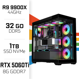 PC Gamer UltraPC Ryzen 9 9900X/1TB SSD/32GB DDR5/RTX5060TI 8G AMD R...