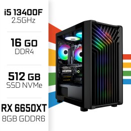 PC Gamer UltraPC i5 13400F/16GB/512GB SSD/RX6650XT 8GB Intel Core i...
