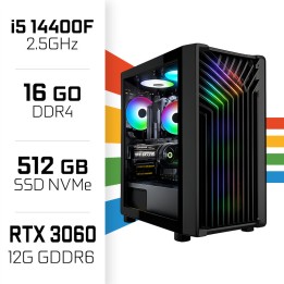 PC Gamer UltraPC Intel Core i5 14400F/512GB SSD/16GB/RTX3060 12GB I...