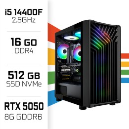 PC Gamer UltraPC Intel Core i5 14400F/512GB SSD/16GB/RTX5050 Intel ...