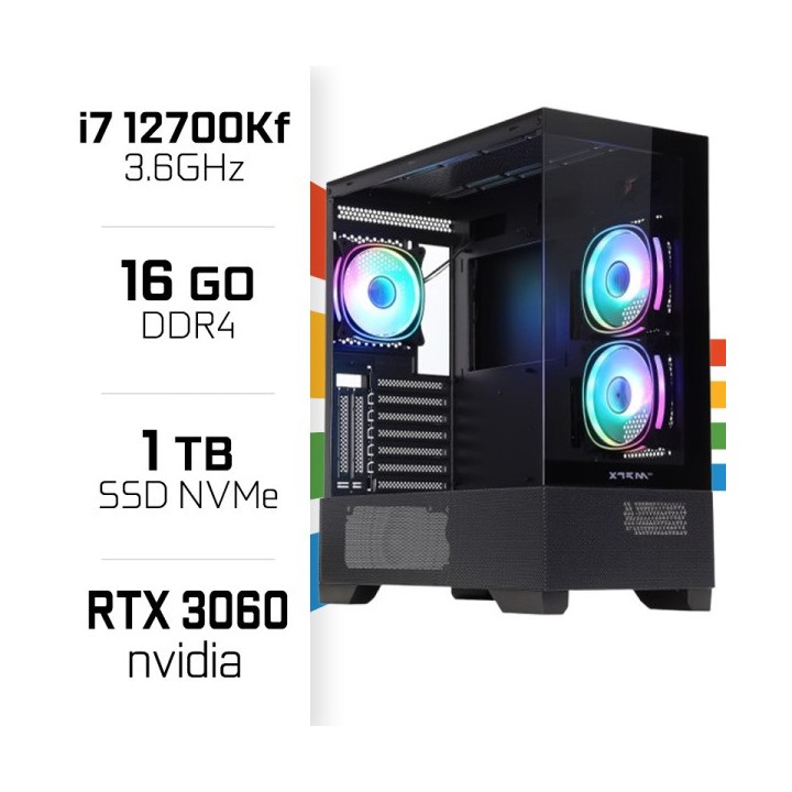 PC Gamer UltraPC Intel Core i7 12700KF/1TB SSD/16GB DDR4/RTX3060 12...