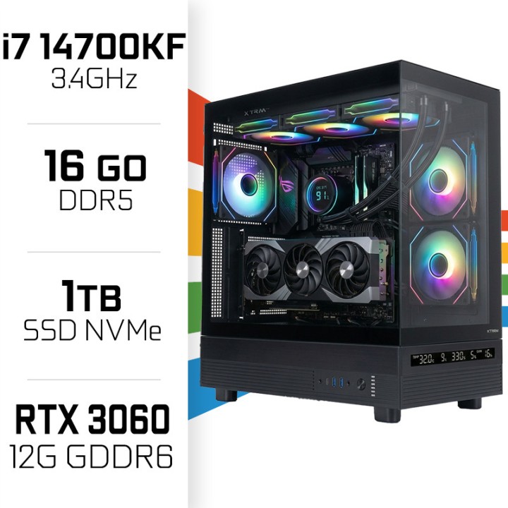 PC Gamer UltraPC Intel Core i7 14700KF/1TB SSD/16GB DDR5/RTX3060 12...
