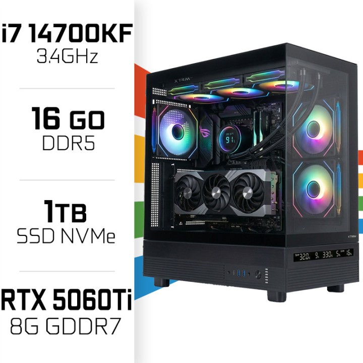 PC Gamer Ultrapc Intel Core i7 14700KF/1TB SSD/16GB DDR5/RTX5060TI ...
