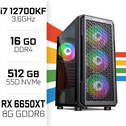PC Gamer UltraPC Intel Core i7 12700KF/512GB SSD/16GB DDR4/RX6650XT...