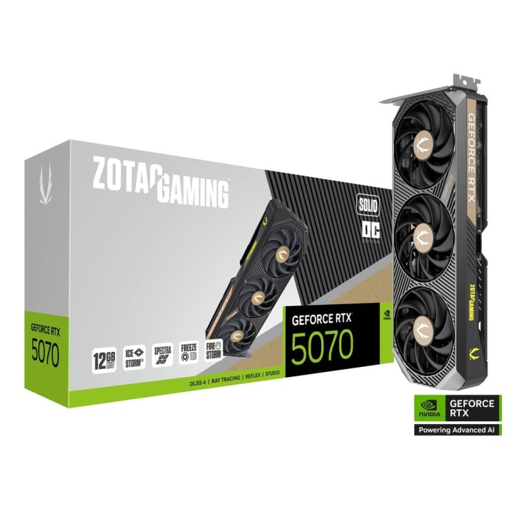 ZOTAC GAMING GeForce RTX 5070 SOLID OC 12Go GDDR7 NVIDIA Zotac Maroc