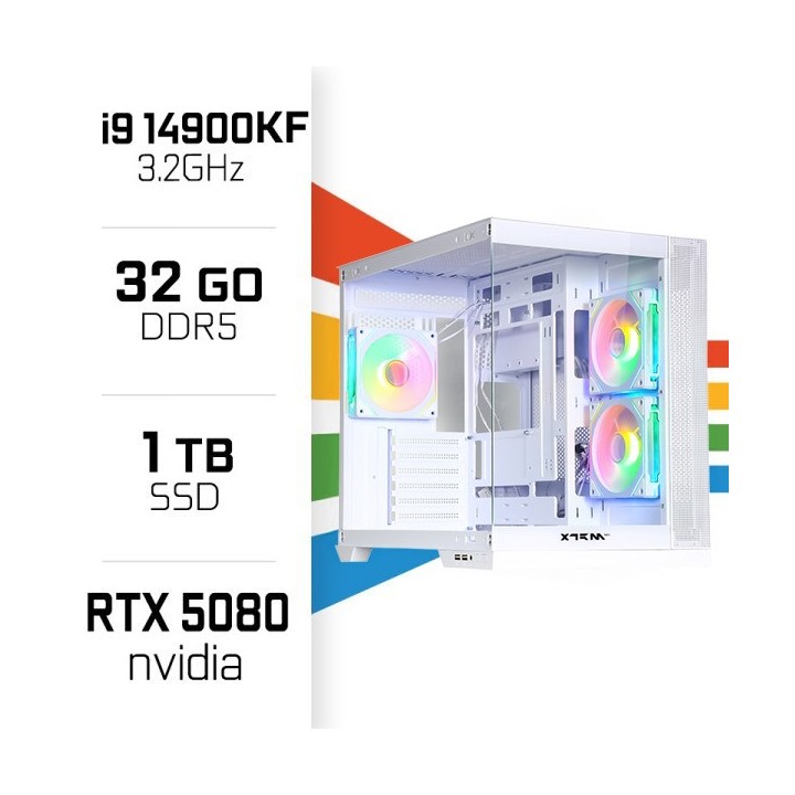 PC Gamer i9 14900KF/1TB SSD/32GB DDR5/RTX5080 PC Gamer Avancé Ultra...