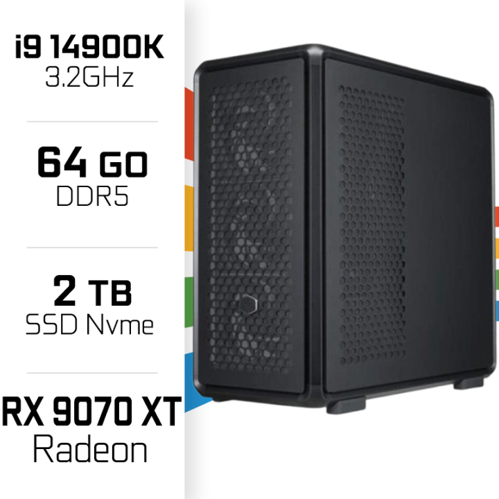PC Gamer UltraPC i9 14900K/2TB SSD/64GB DDR5/RX9070XT