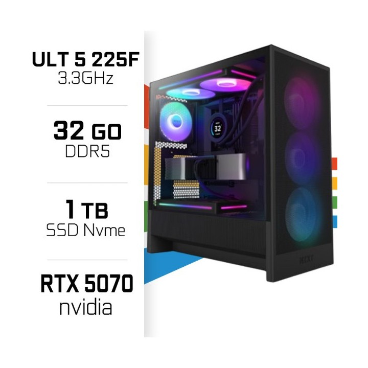 PC Gamer UltraPC Ultra 5 225F/1TB SSD/32GB/RTX5070 Intel Core Ultra...