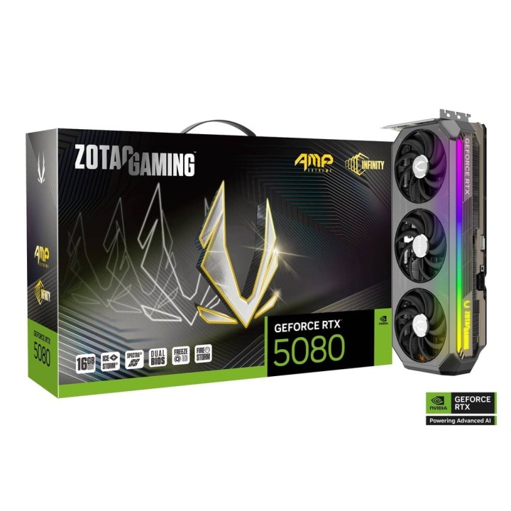 ZOTAC GAMING GeForce RTX 5080 AMP EXTREME INFINITY 16GB GDDR7 Carte...