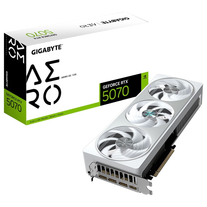 Gigabyte GeForce RTX 5070 AERO OC 12G Cartes graphiques Gigabyte Maroc