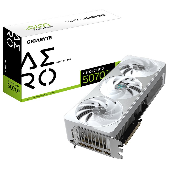 Gigabyte GeForce RTX 5070 Ti AERO OC 16G Cartes graphiques Gigabyte...