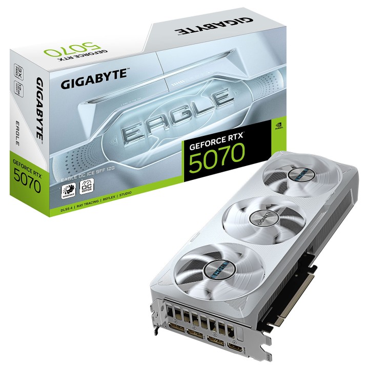Gigabyte GeForce RTX 5070 EAGLE OC ICE SFF 12G Cartes graphiques Gi...
