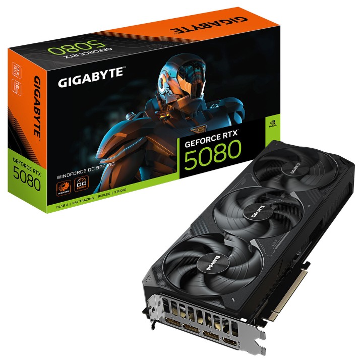 Gigabyte GeForce RTX 5080 WINDFORCE OC SFF 16Go GDDR7 NVIDIA Gigaby...