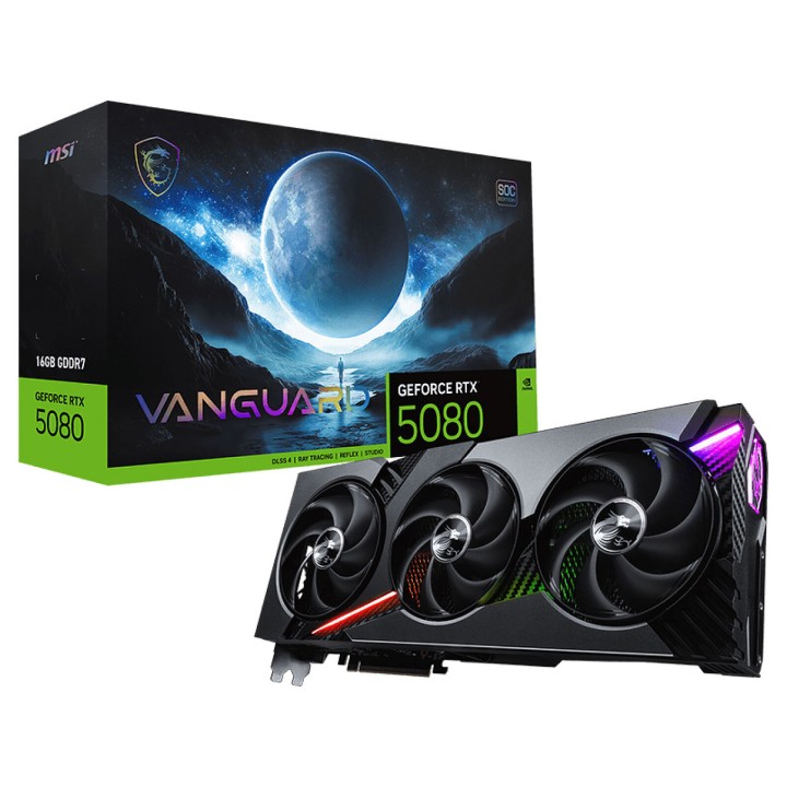 MSI GeForce RTX 5080 VANGUARD SOC 16GB GDDR7 Cartes graphiques MSI ...