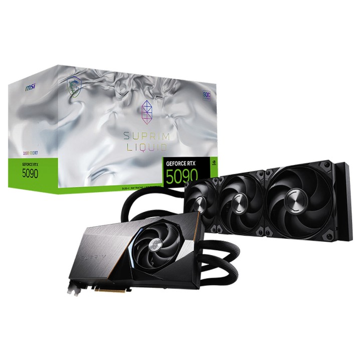 MSI GeForce RTX 5090 32G SUPRIM LIQUID SOC Cartes graphiques MSI Maroc