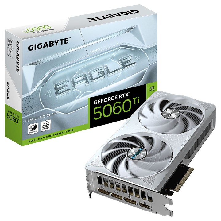 Gigabyte GeForce RTX 5060 Ti EAGLE ICE OC 16Go GDDR7 NVIDIA Gigabyt...