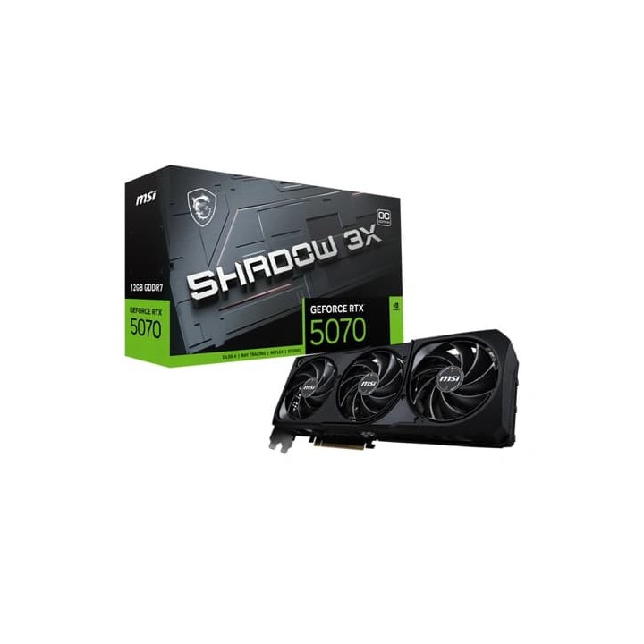 MSI GeForce RTX 5070 SHADOW 3X OC 12GB GDDR7 Cartes graphiques MSI ...
