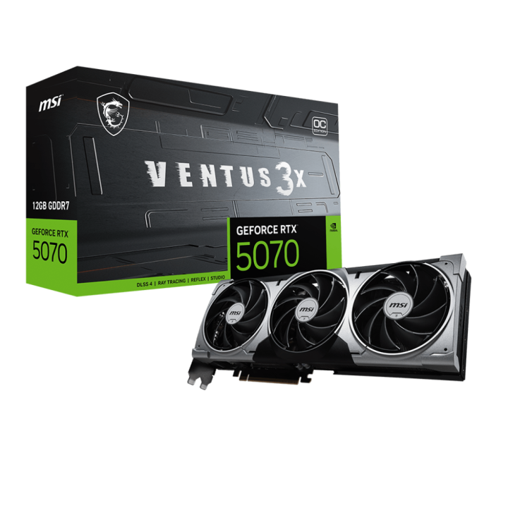 MSI GeForce RTX 5070 VENTUS 3X OC 12G Cartes graphiques MSI Maroc