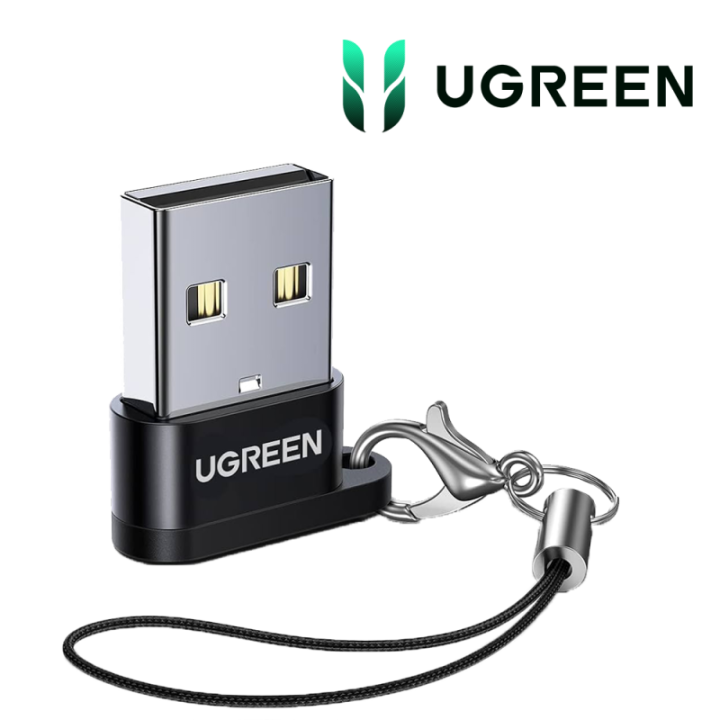 Ugreen Adaptateur USB-A Male 2.0 to USB-C Female NOIR Accueil UGREE...