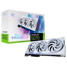 MSI GeForce RTX 5070 12G GAMING TRIO OC Blanc Cartes graphiques MSI...