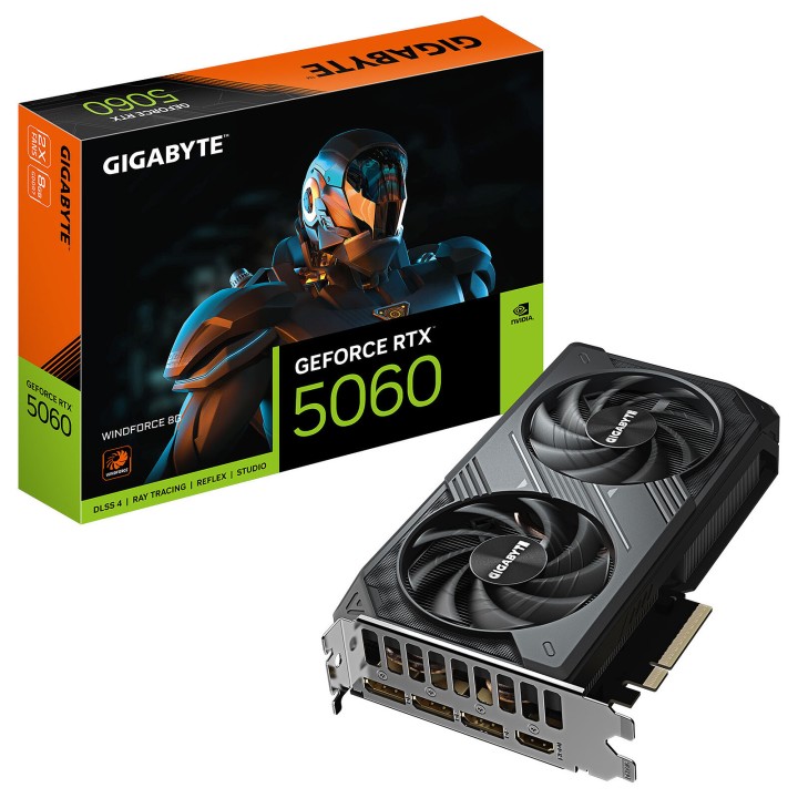 Gigabyte GeForce RTX 5060 WINDFORCE 8G Cartes graphiques Gigabyte M...