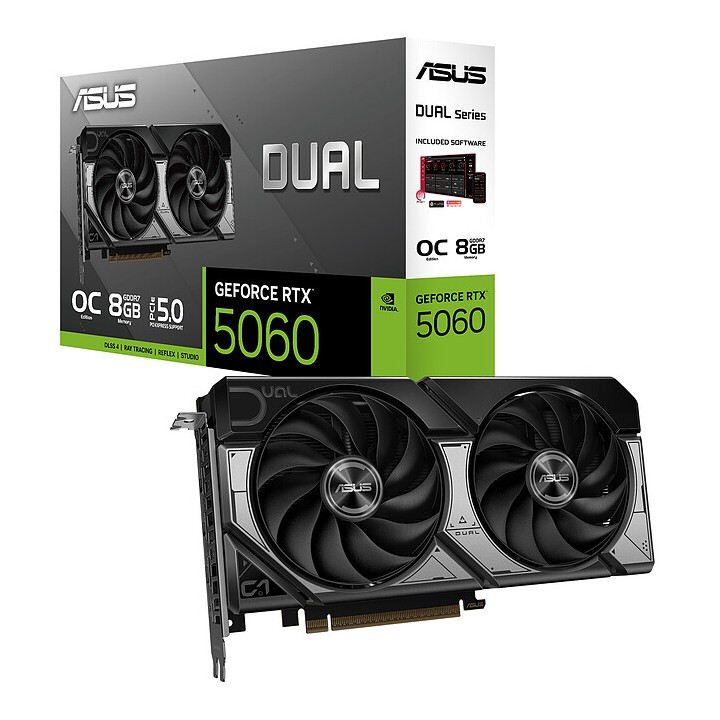 ASUS Dual GeForce RTX 5060 OC Edition 8GB Cartes graphiques ASUS Maroc