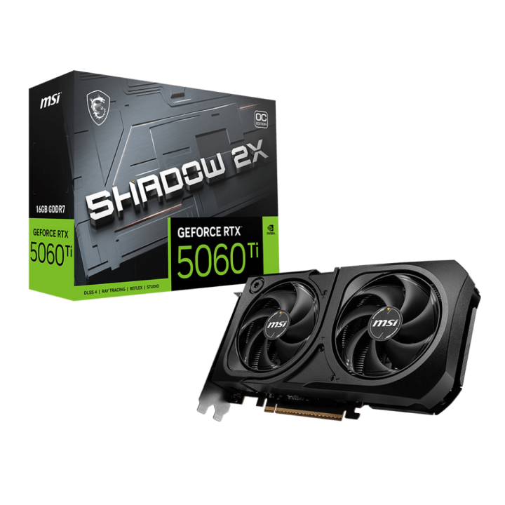 MSI GeForce RTX 5060 Ti 16G SHADOW 2X PLUS Cartes graphiques MSI Maroc