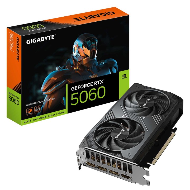 Gigabyte GeForce RTX 5060 WINDFORCE MAX OC 8Go GDDR7 NVIDIA Gigabyt...