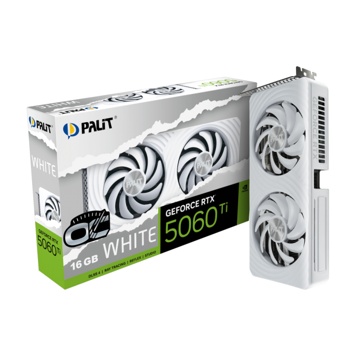 PALIT GeForce RTX 5060 Ti 16GB OC GDDR7 White NVIDIA Palit Maroc