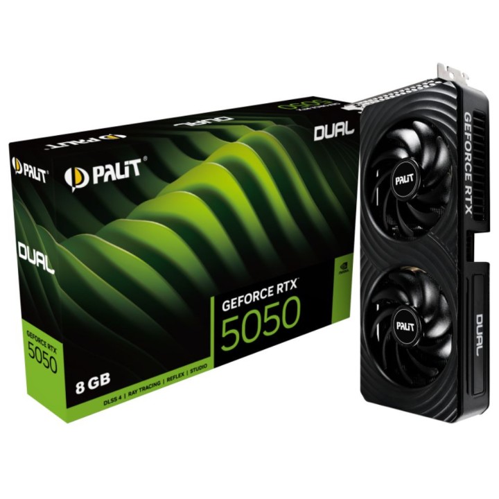 Palit Dual GeForce RTX 5050 8GB GDDR6 NVIDIA Palit Maroc