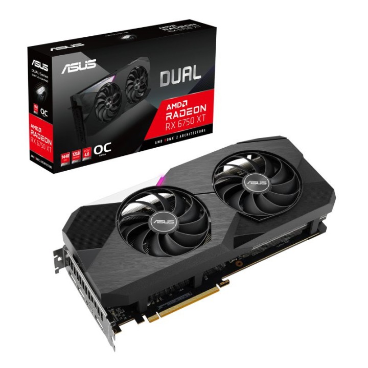 ASUS Radeon RX 6750 XT DUAL OC 12GB GDDR6 Cartes graphiques ASUS Maroc