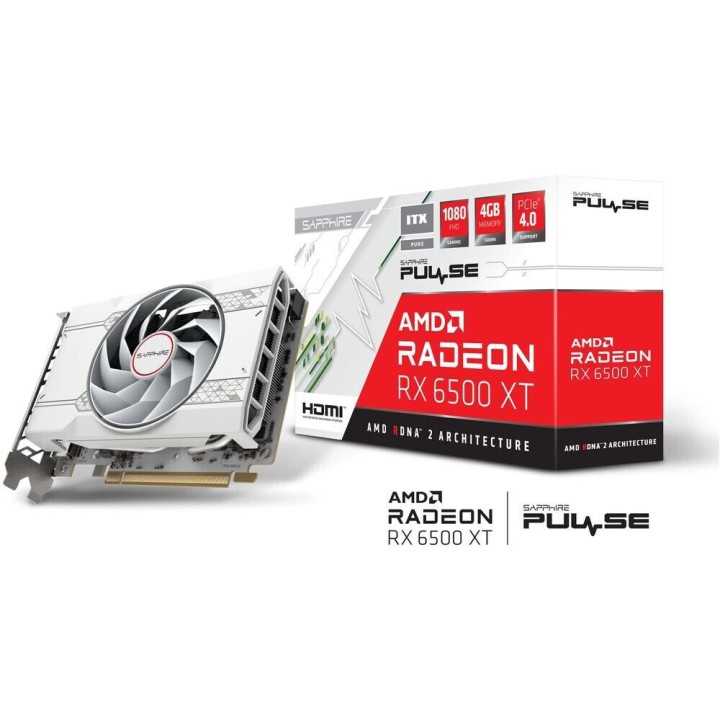 Sapphire Pulse Radeon RX 6500 XT ITX PURE Gaming OC 4GB GDDR6 Carte...