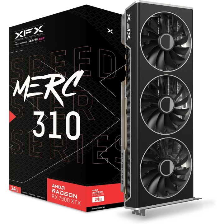 XFX SPEEDSTER MERC 310 AMD Radeon™ RX 7900 XTX Black Edition Cartes...