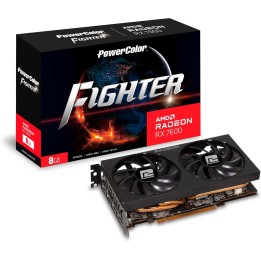 PowerColor AMD Radeon RX 7600 Fighter 8GB GDDR6 Cartes graphiques P...