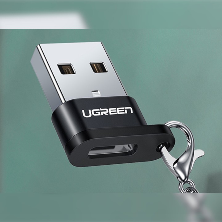 Ugreen Adaptateur USB-A Male 2.0 to USB-C Female NOIR Accueil UGREE...