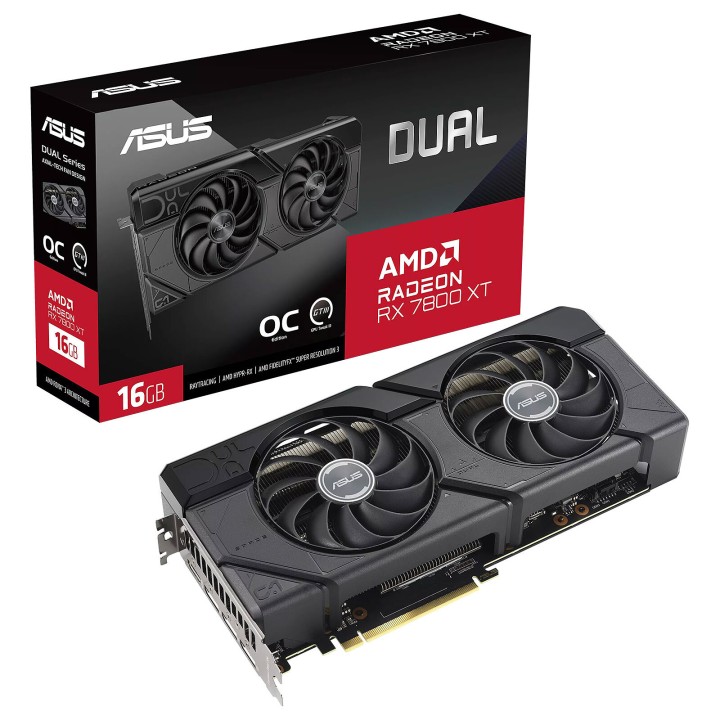 ASUS Dual Radeon RX 7800 XT OC Edition 16GB GDDR6 Cartes graphiques...
