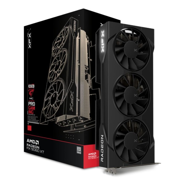XFX AMD Radeon RX 9060 XT Swift OC Triple Fan Gaming Edition 16Go G...
