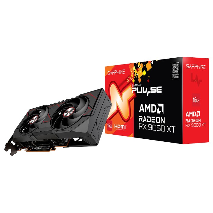 Sapphire Pulse Radeon RX 9060 XT Gaming OC 16GB GDDR6 AMD Sapphire ...