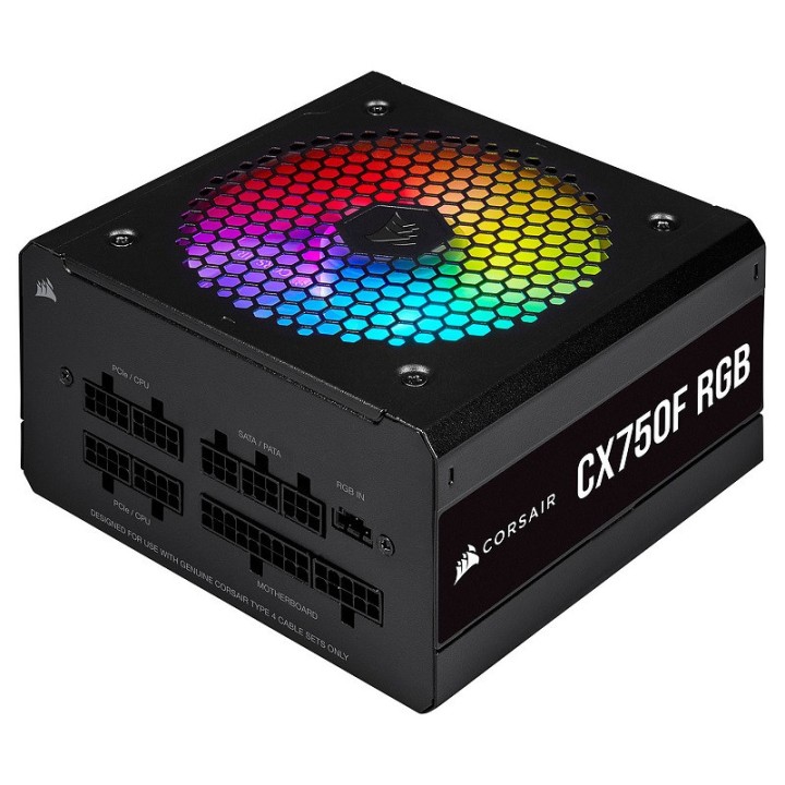 Corsair CX750F RGB 80PLUS Bronze (Noir) Alimentations PC Corsair Maroc