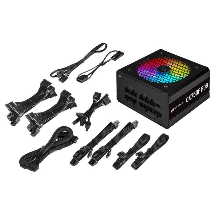 Corsair CX750F RGB 80PLUS Bronze (Noir) Alimentations PC Corsair Maroc