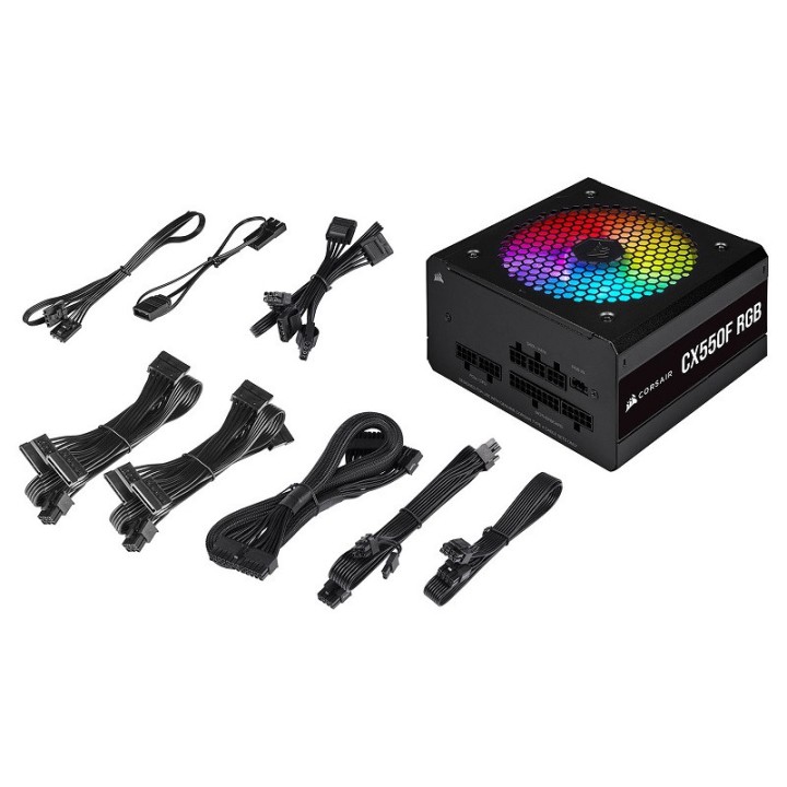Corsair CX550F RGB 80PLUS Bronze (Noir) Alimentations PC Corsair Maroc