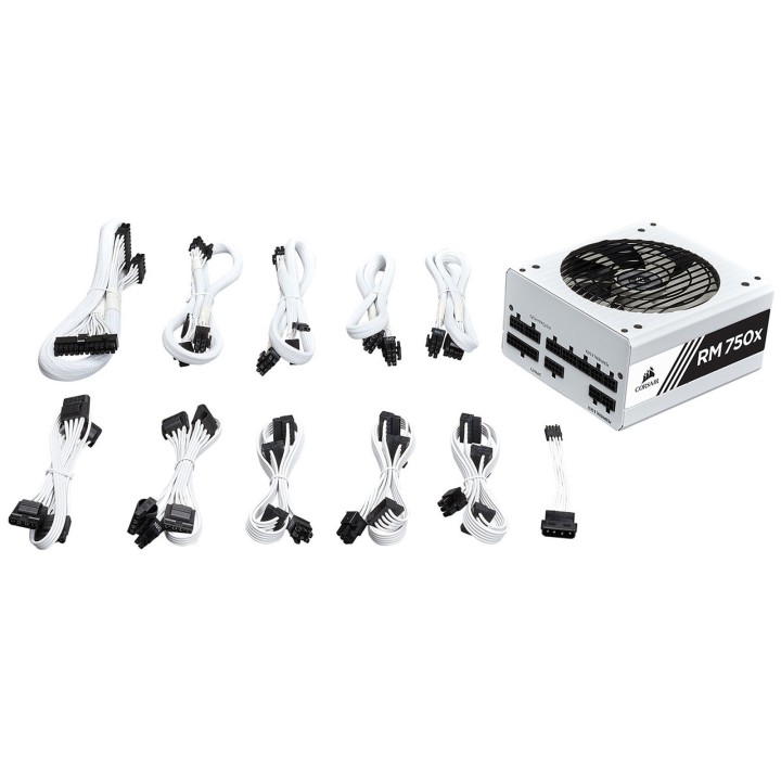 Corsair RM750x White 80PLUS Gold 750w Alimentations PC Corsair Maroc