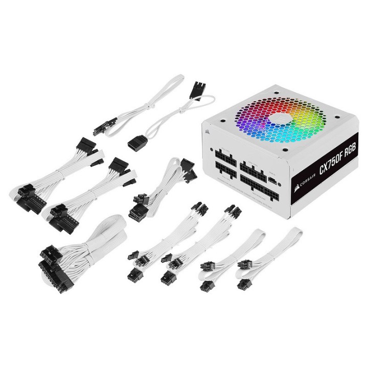 Corsair CX750F RGB 80PLUS Bronze (Blanc) Alimentations PC Corsair M...