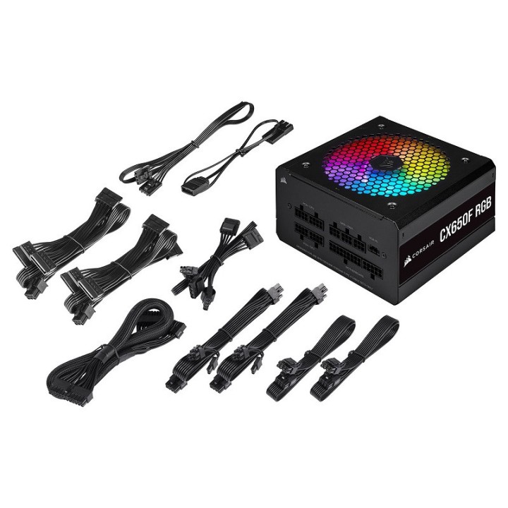 Corsair CX650F RGB 80PLUS Bronze (Noir) Alimentations PC Corsair Maroc