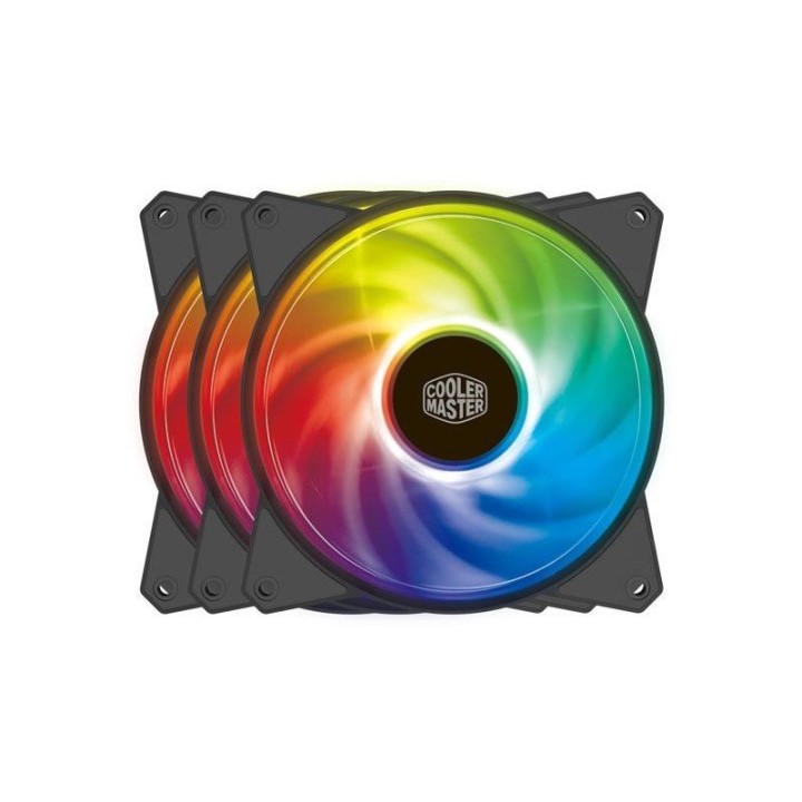 Cooler Master MasterFan MF120R ARGB 120mm 3in1 (Pack+contrôleur) Ve...