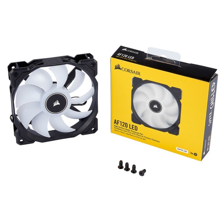 Corsair Air Series AF120 Low Noise - Blanc Ventilateurs boîtier Cor...