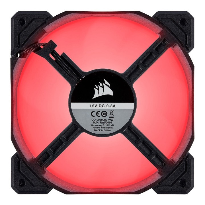 Corsair Air Series AF120 Low Noise - Rouge Ventilateurs boîtier Cor...