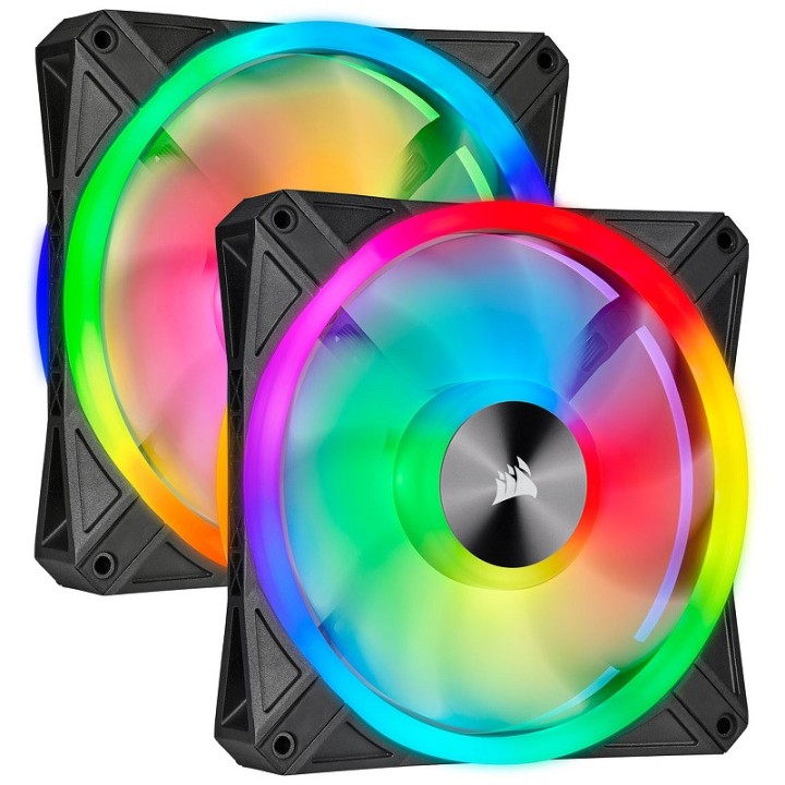 Corsair QL Series QL140 RGB (Par 2) Noir Ventilateurs boîtier Corsa...